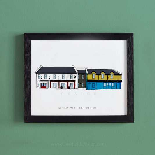 Amethyst Bar & the Basking Shark Illustrated Pubs of Mayo