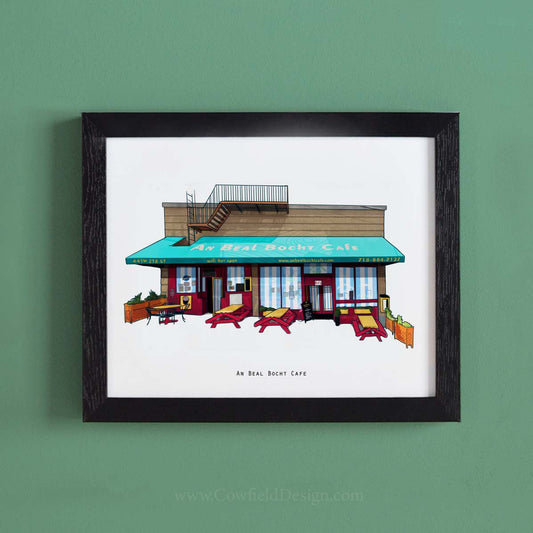 An Beal Bocht Cafe - NYC Illustrated Pubs of New York