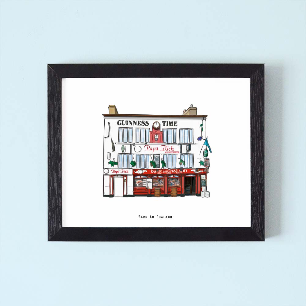 Barr An Chaladh Illustrated Pubs of Galway