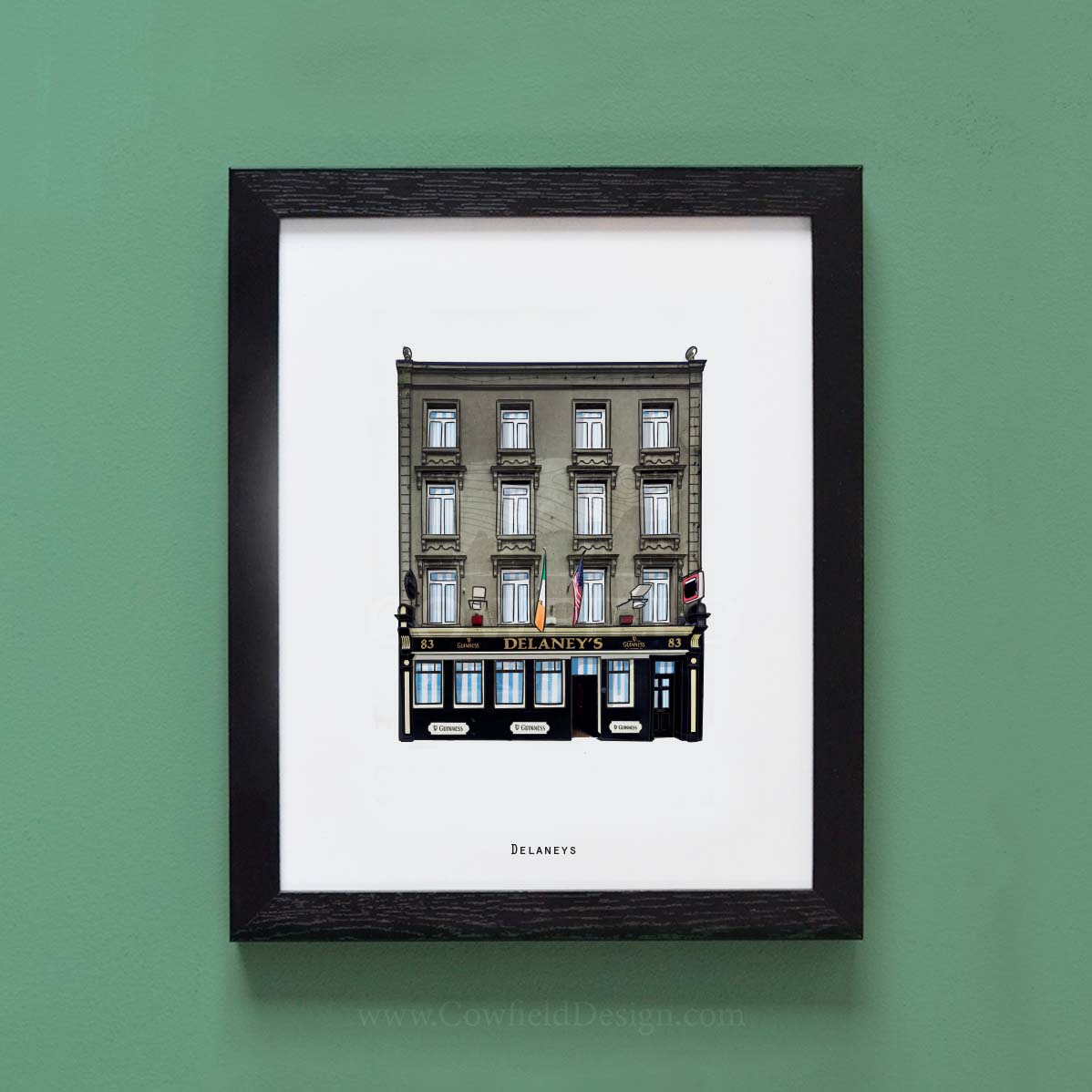 Delaneys - Dublin Illustrated pubs of Dublin 2nd