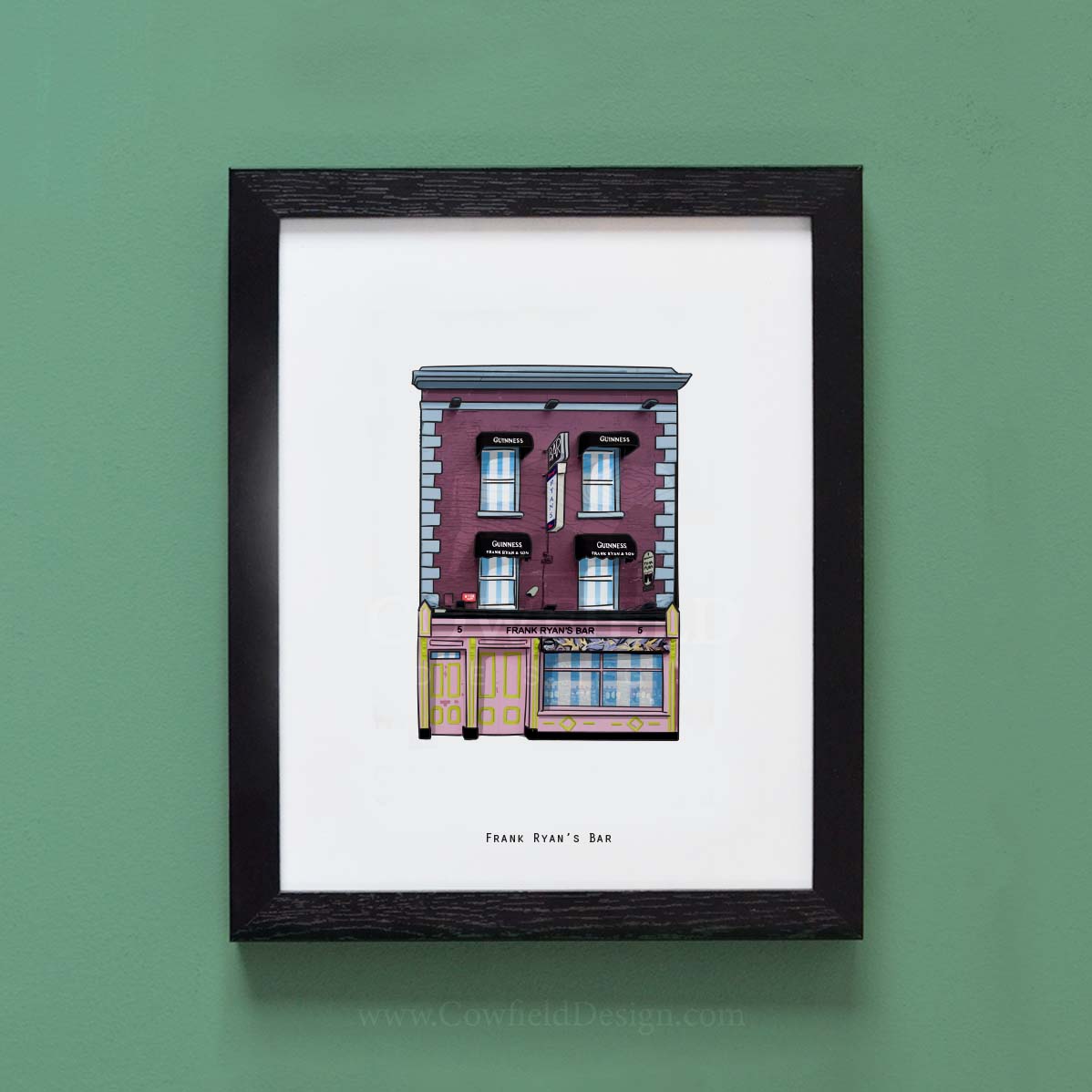 Frank Ryan's Bar - Dublin Illustrated pubs of Dublin 2nd