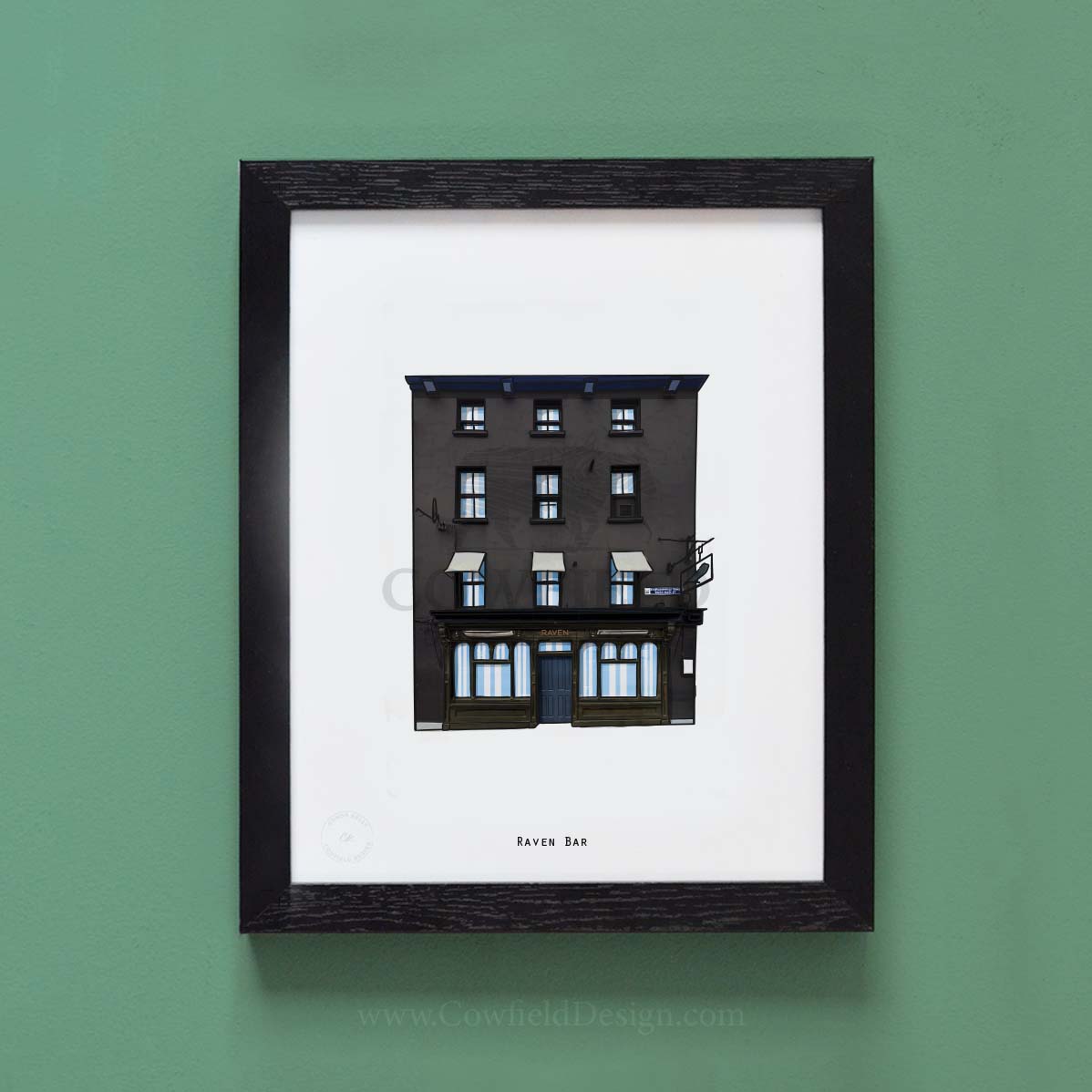 Raven Bar Illustrated Pubs of Cork