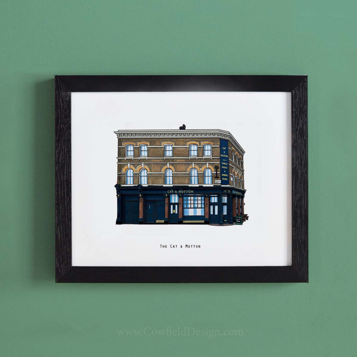 The Cat & Mutton - London unframed Requested Pubs 7th