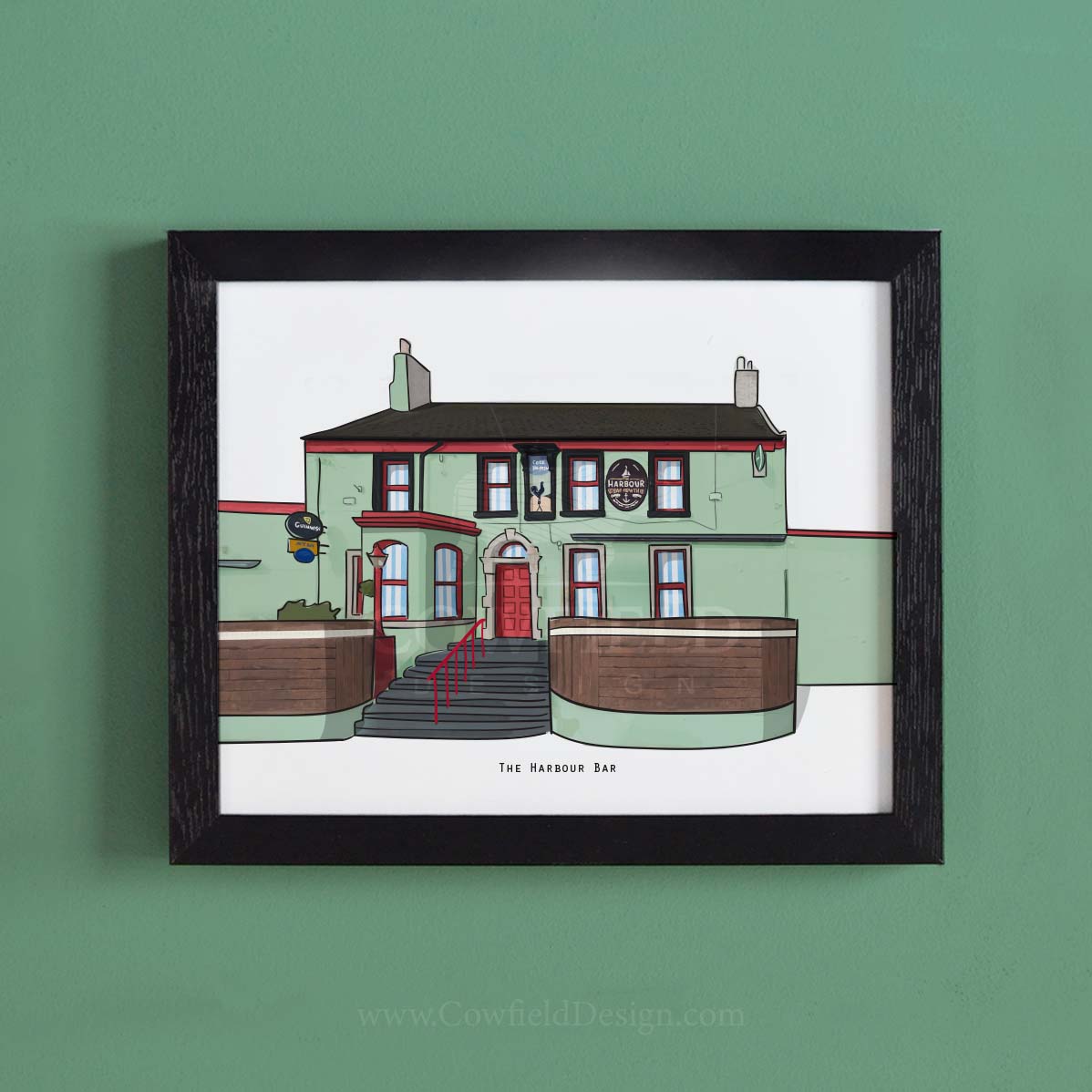 The Harbour Bar - Dublin Illustrated pubs of Dublin 2nd