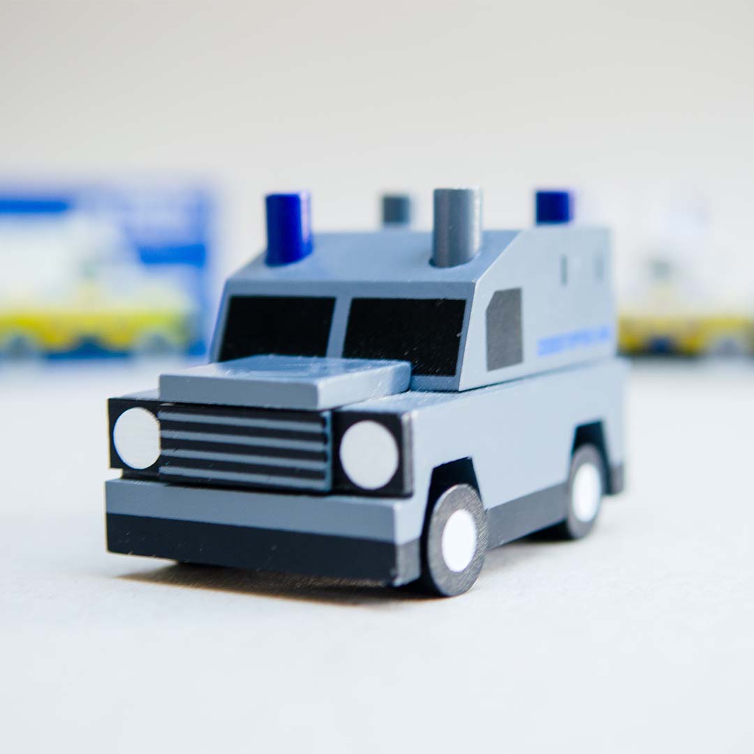 The Grey Police Van