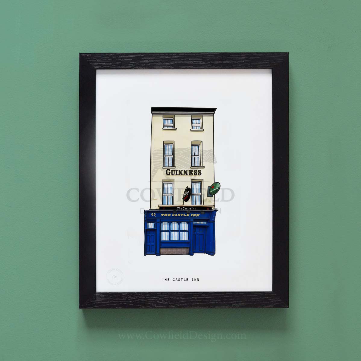 the Castle Inn Illustrated Pubs of Cork