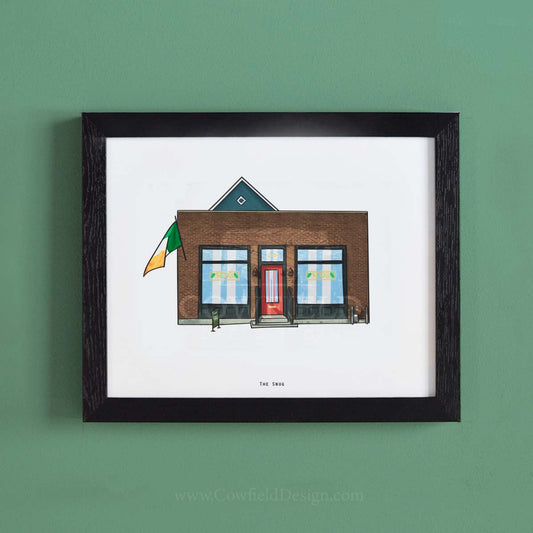 3 pubs custom illustration