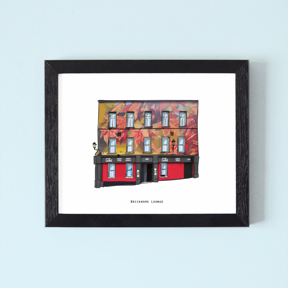 Brickwork Lounge Illustrated Pubs of Derry