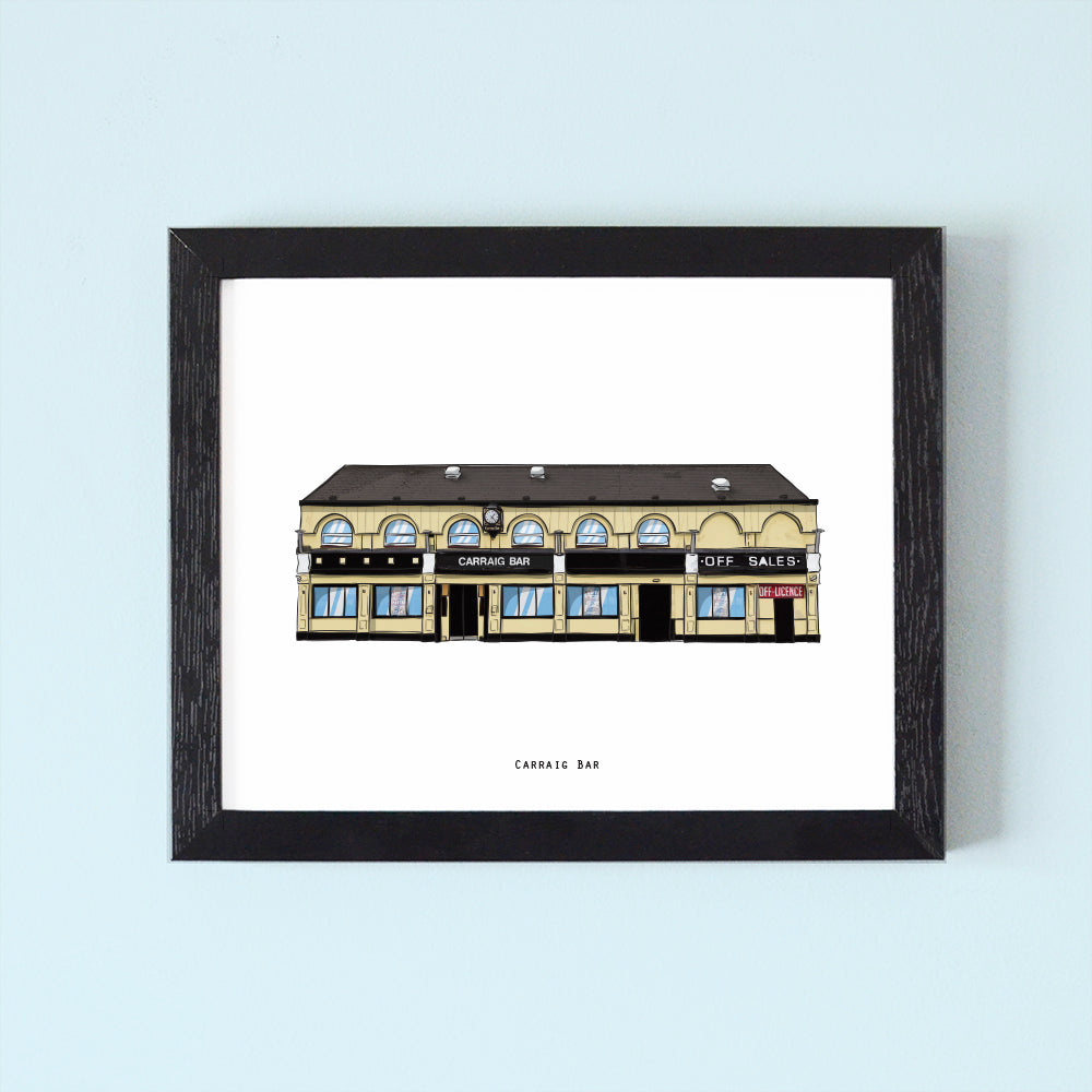 Carraig Bar Illustrated Pubs of Derry