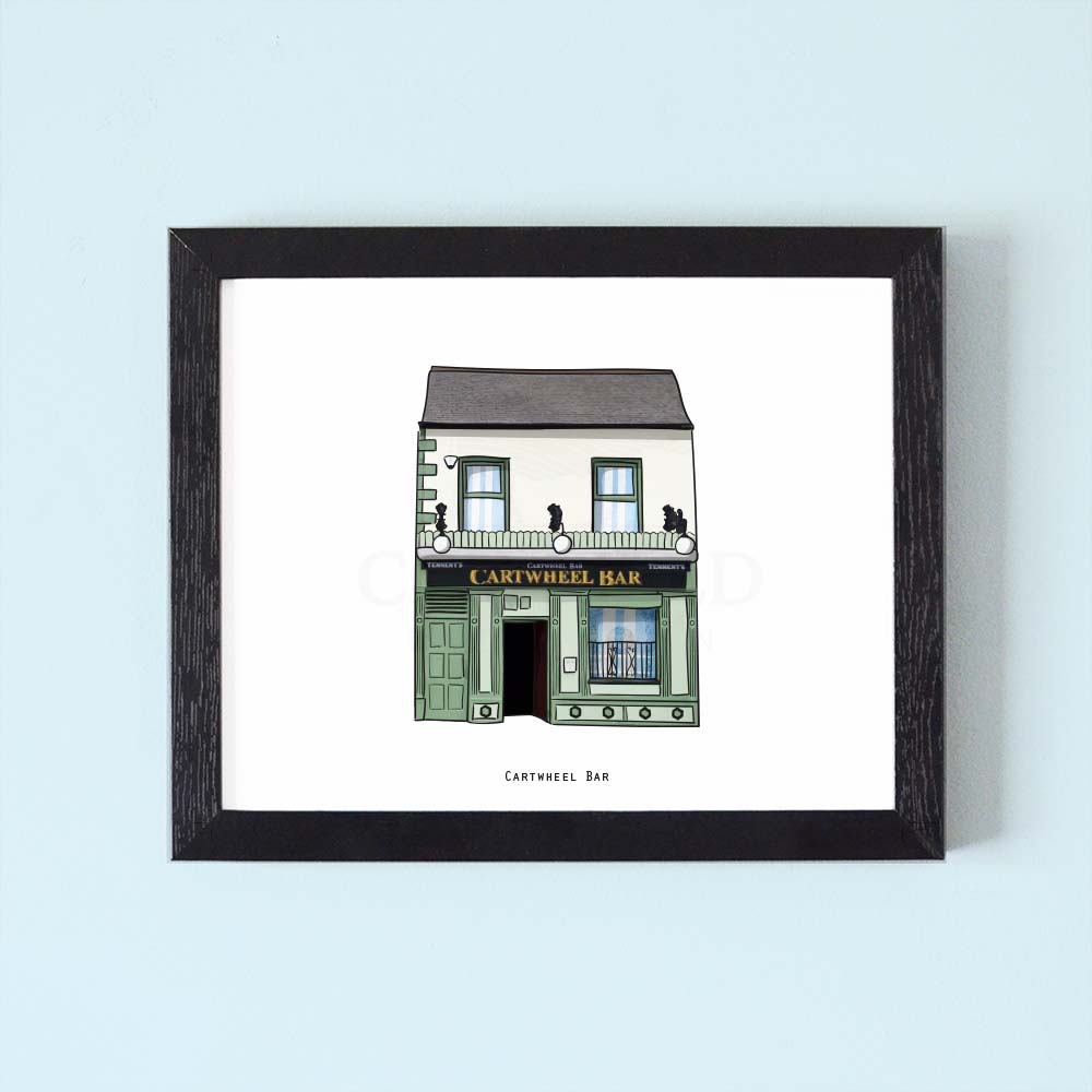 Cartwheel Bar Illustrated Pubs of Ireland