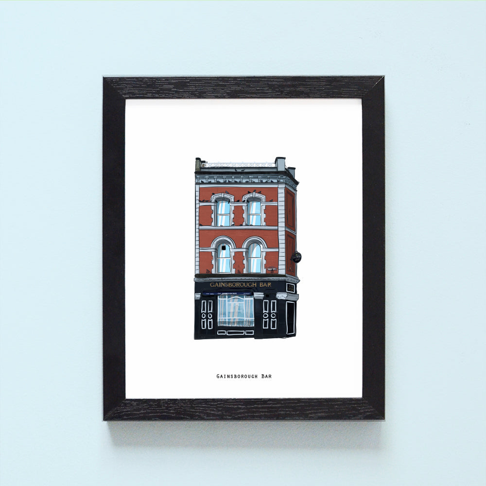 Gainsborough Bar Illustrated Pubs of Derry