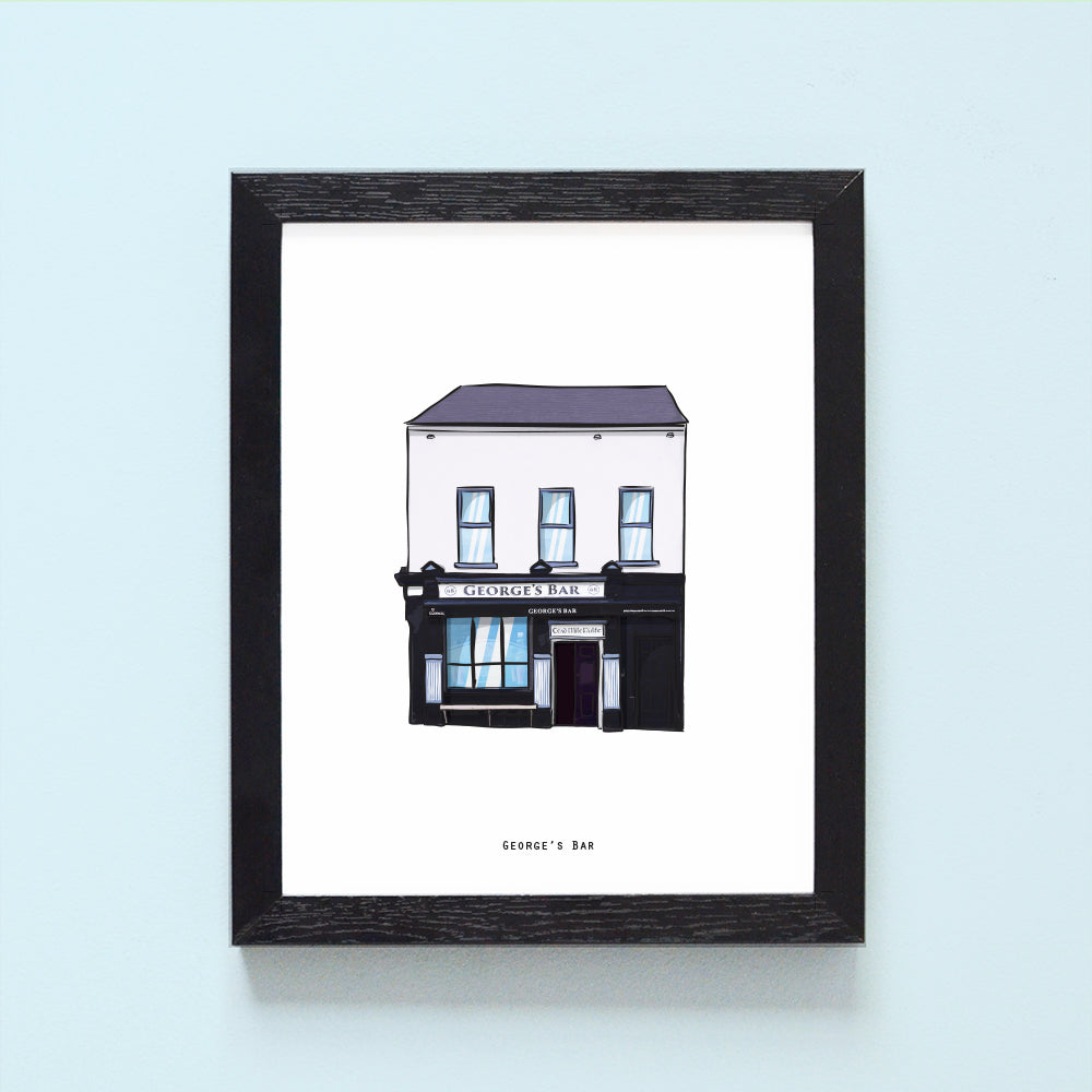 George’s Bar Illustrated Pubs of Derry