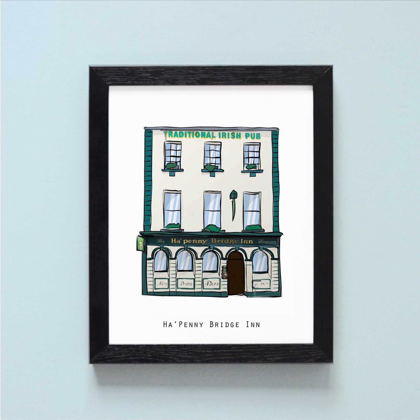 Ha Penny Brige Inn Illustrated pubs of Dublin