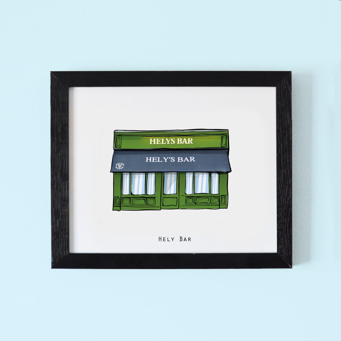 Helys bar Illustrated pubs of Dublin