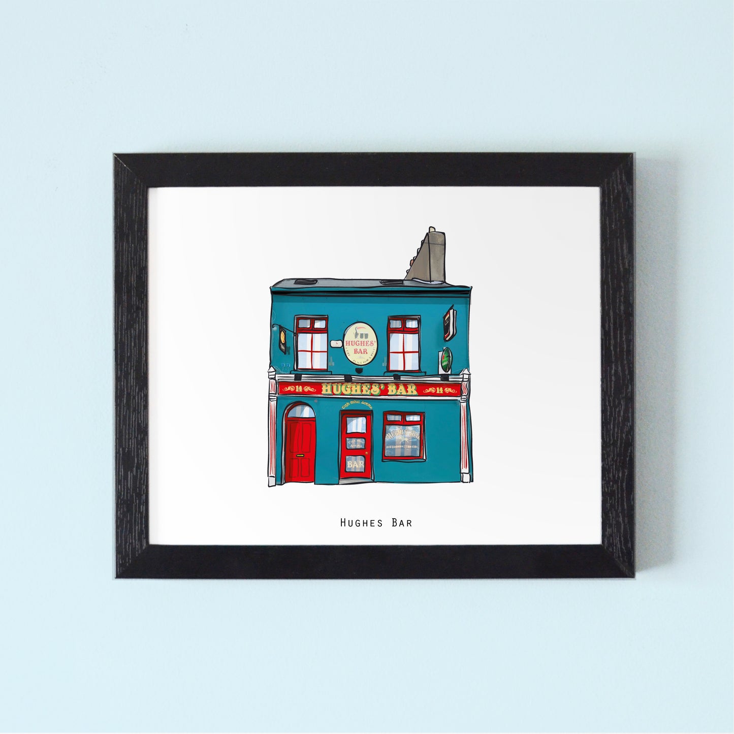 Hughes’ Bar Illustrated Pubs of Galway
