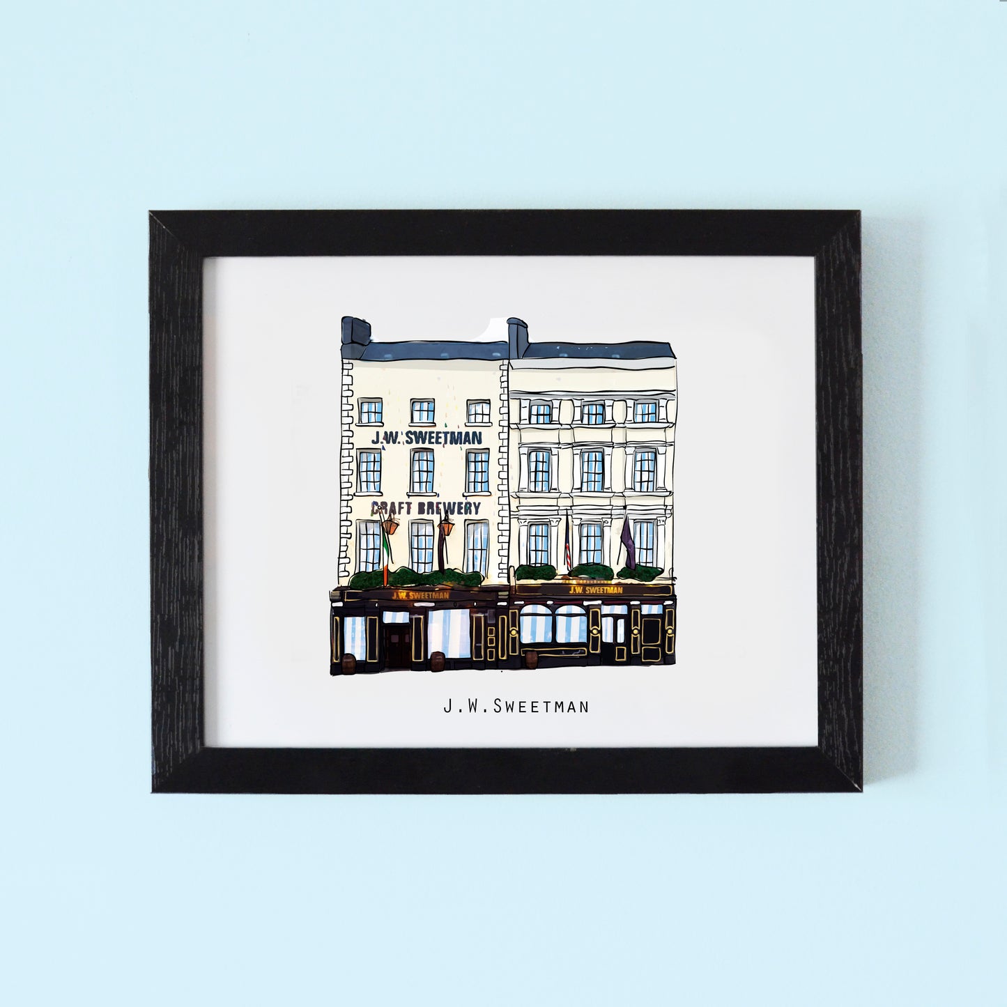 J.W.Sweetman Illustrated pubs of Dublin
