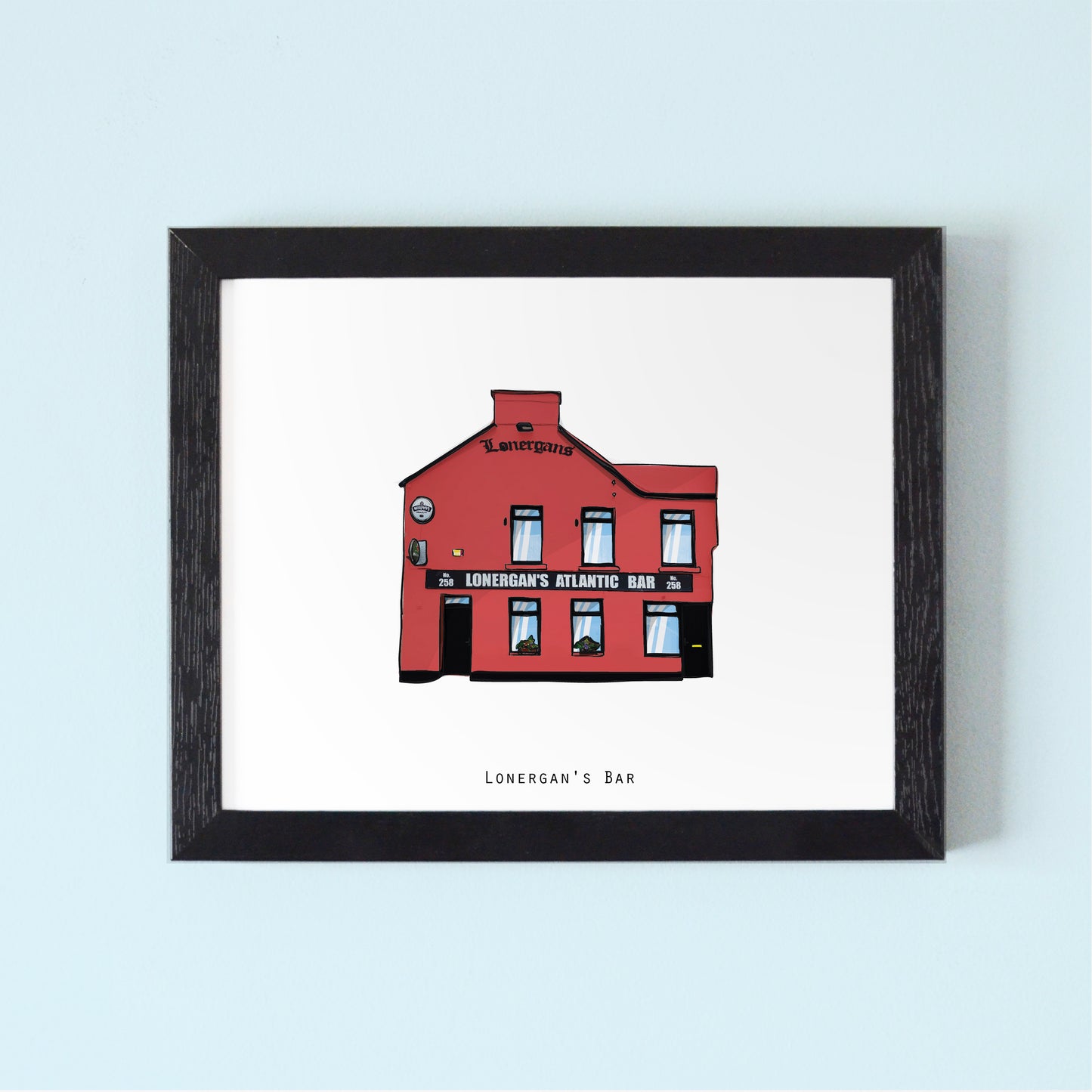 Lonergan's Bar Illustrated Pubs of Galway