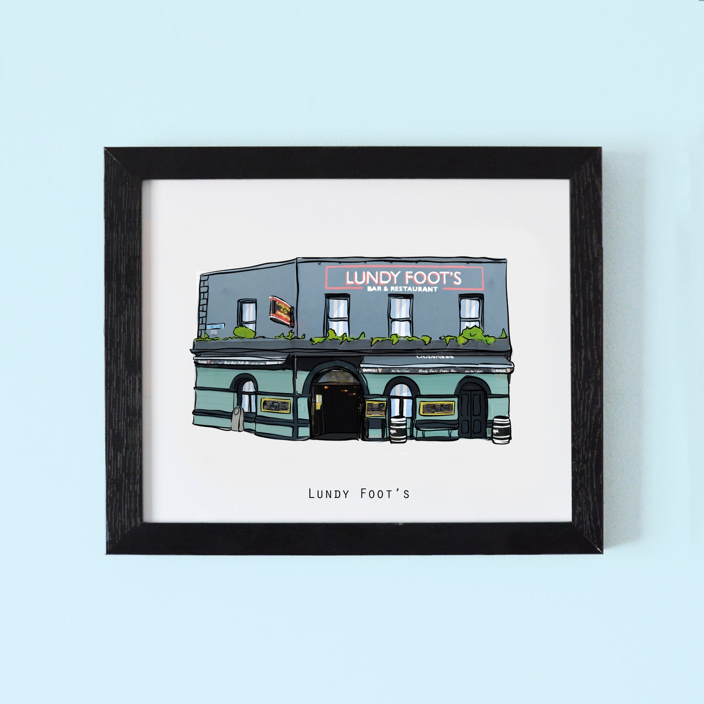 Lundy Foot Illustrated pubs of Dublin
