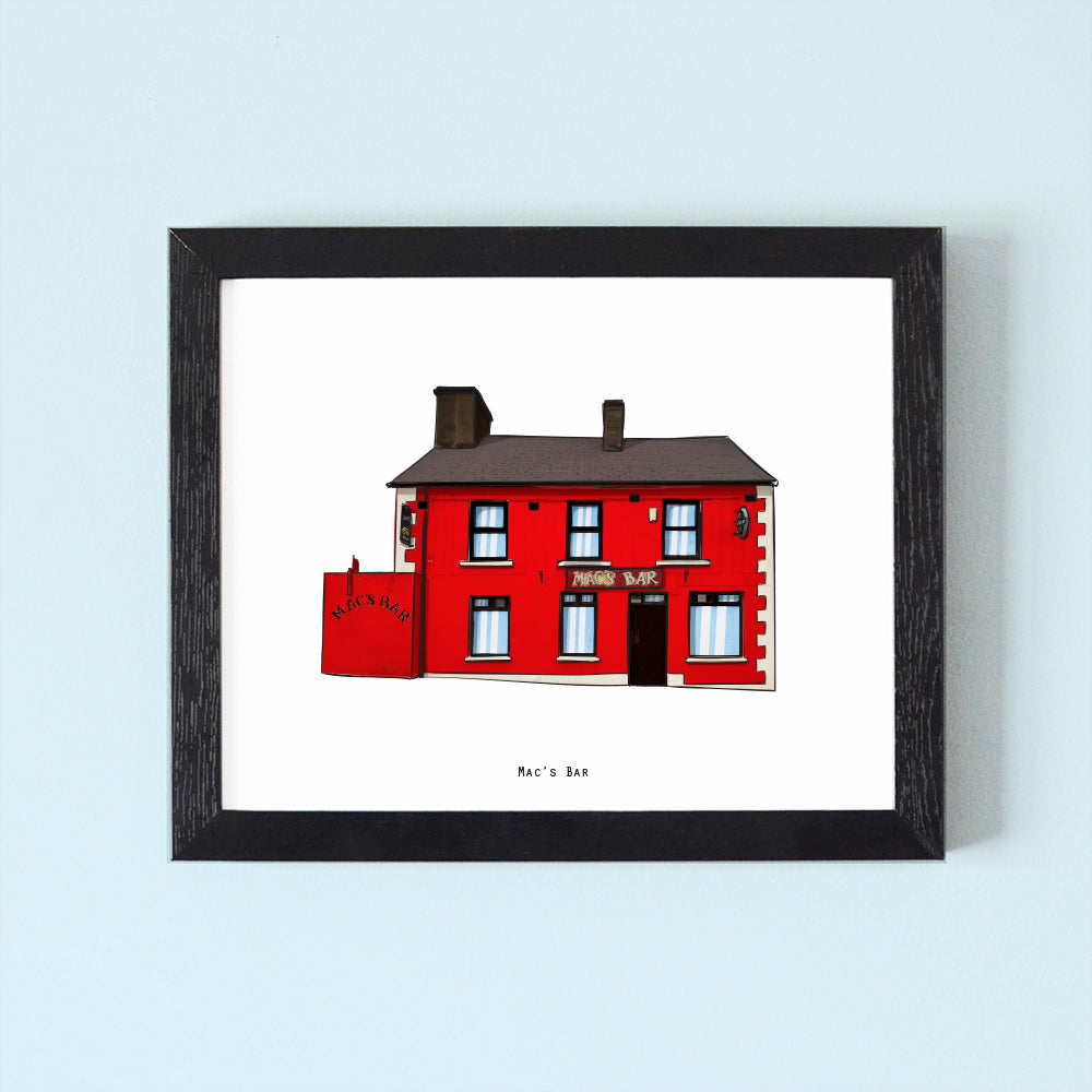 Mac's Bar Illustrated Pubs of Donegal