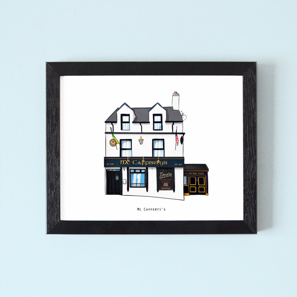 Mc Cafferty's ( Donegal Town ) Illustrated Pubs of Donegal
