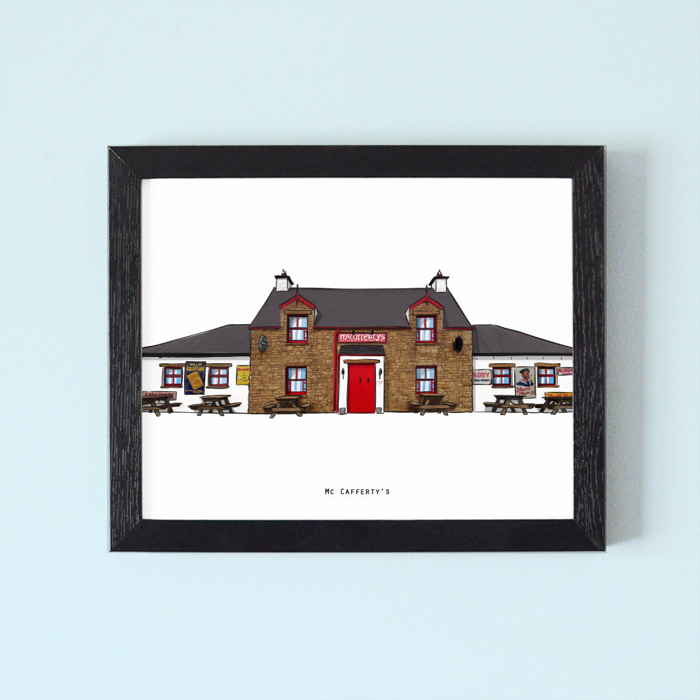 Mc Cafferty's Bar (Harry’s) Illustrated Pubs of Donegal