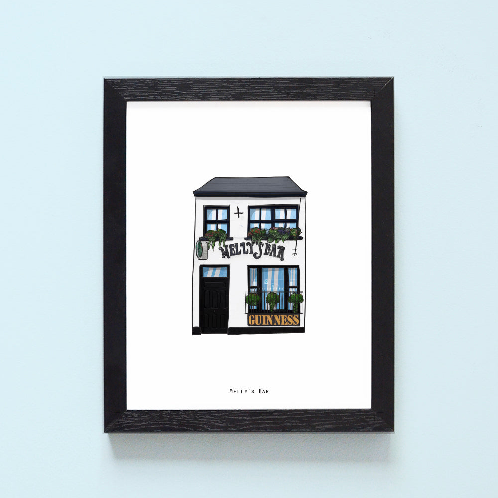 Melly's Bar Illustrated Pubs of Donegal