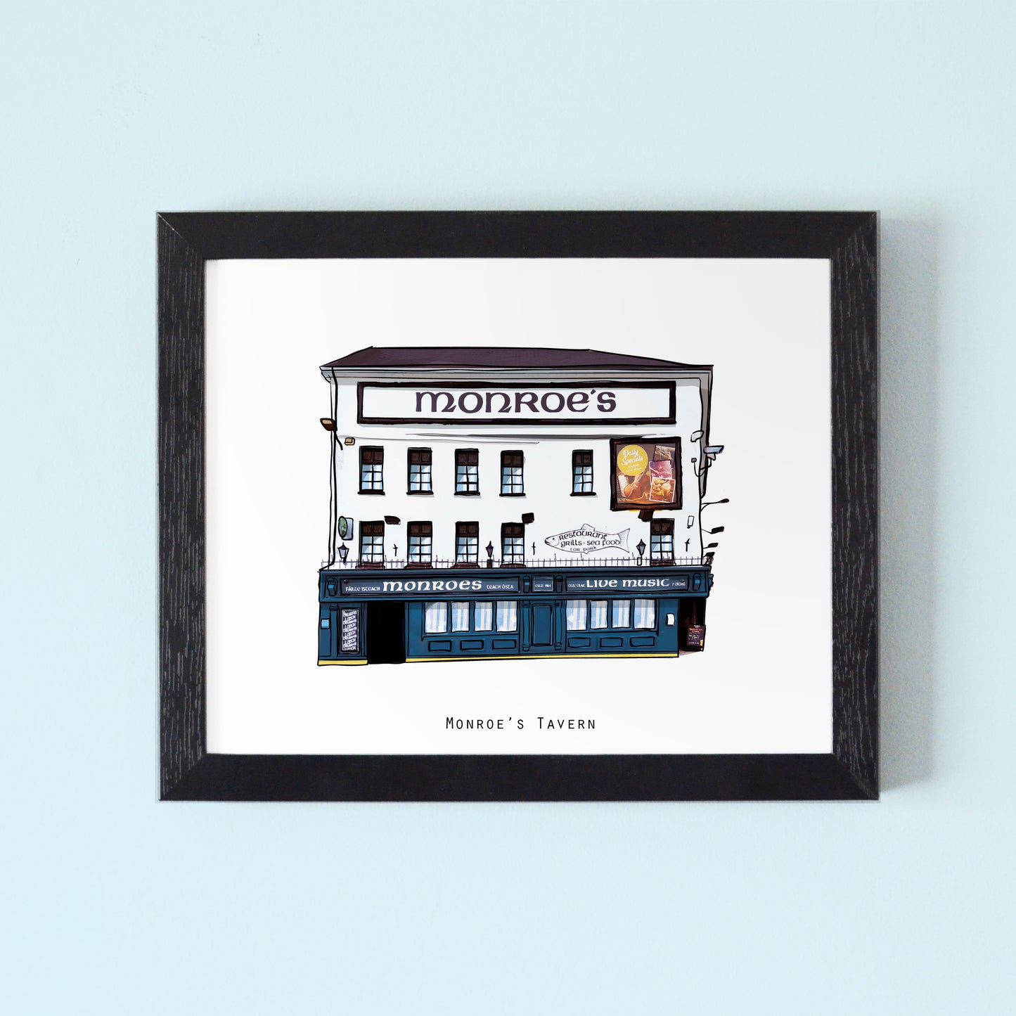 Monroe’s Tavern Illustrated Pubs of Galway