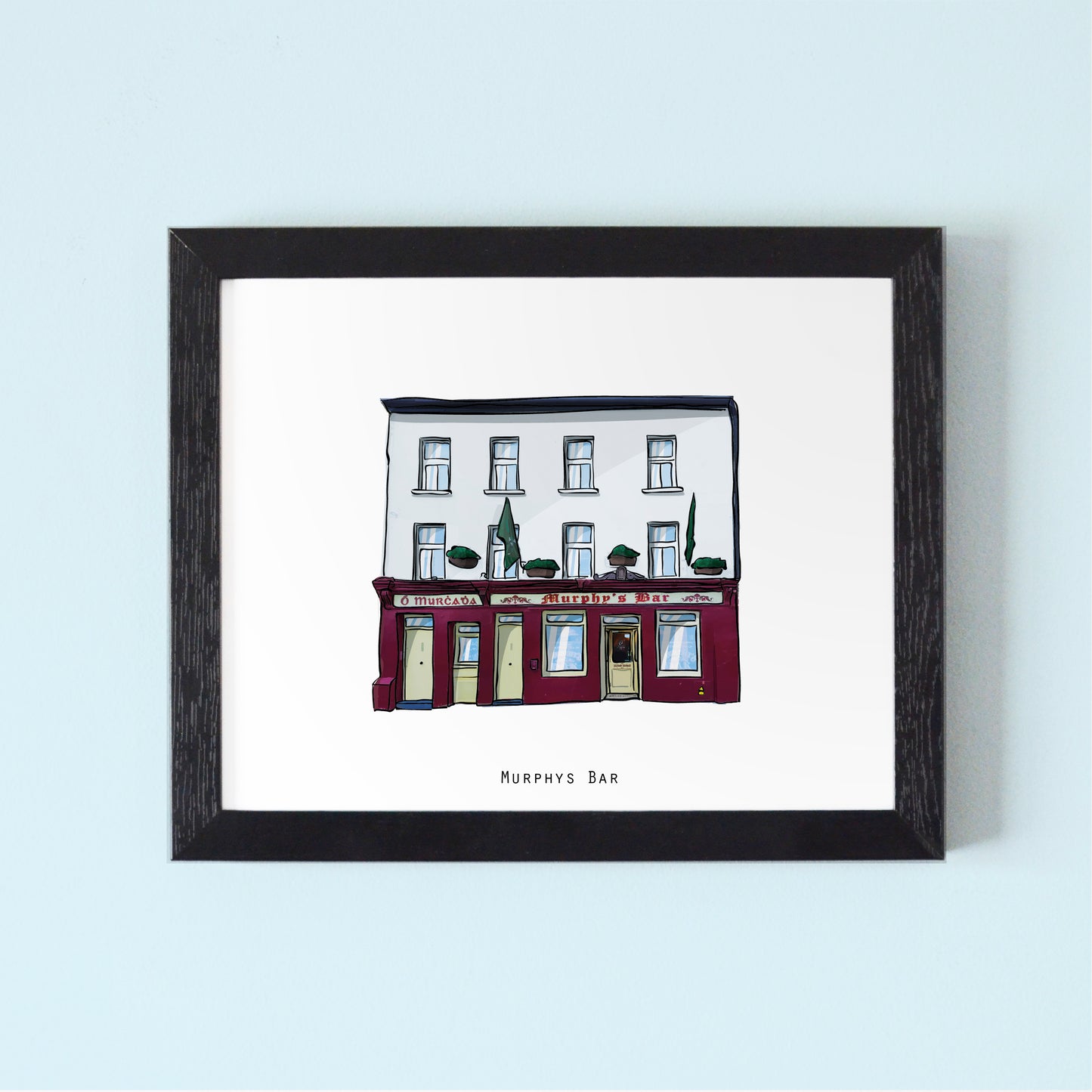 Murphys Bar Illustrated Pubs of Galway