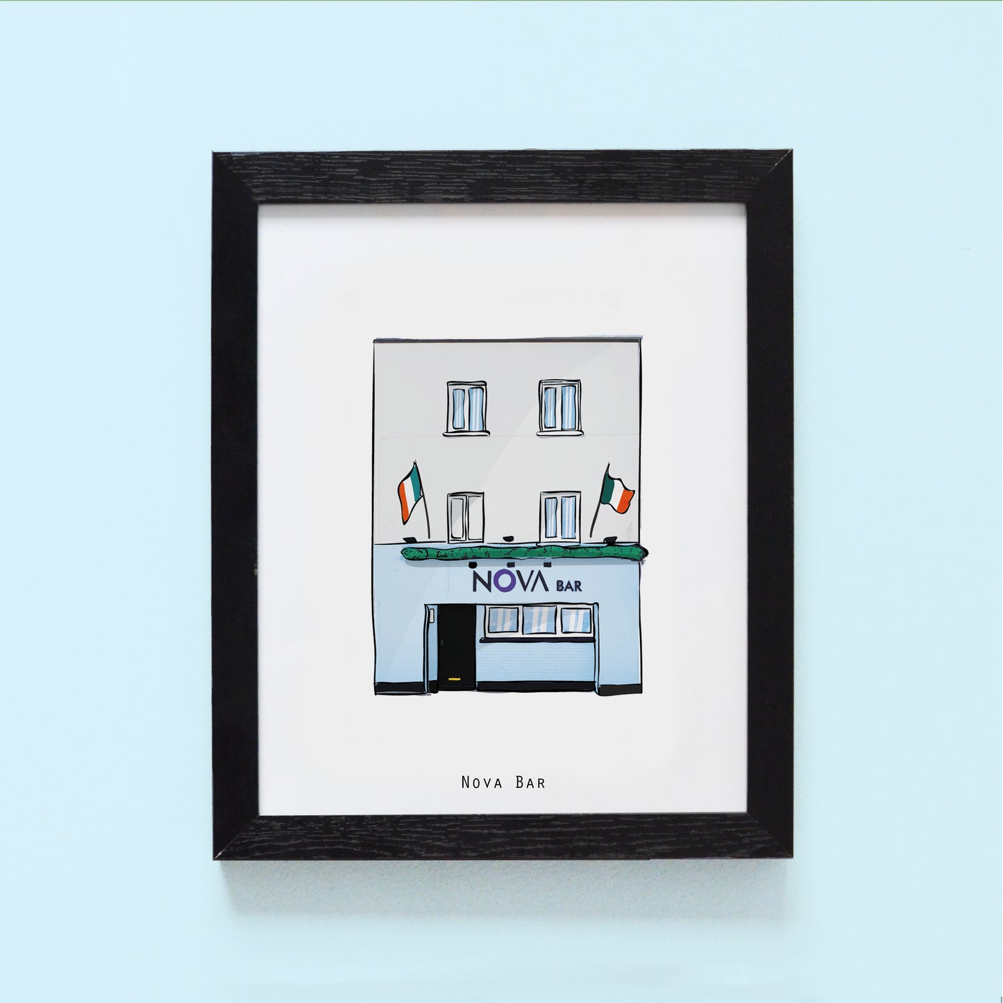 Nova Bar Illustrated Pubs of Galway