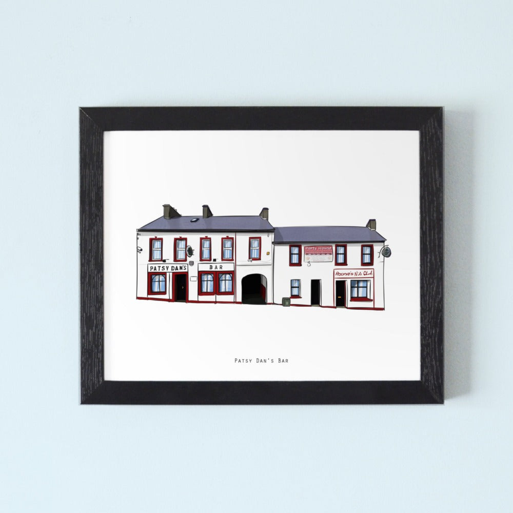 Patsy Dan's Bar Illustrated Pubs of Donegal