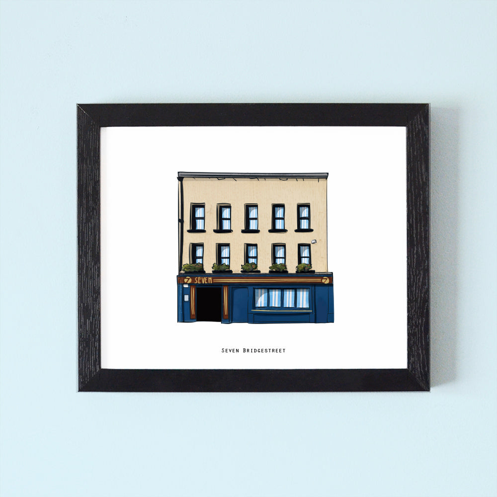 Seven Bridgestreet Illustrated Pubs of Galway