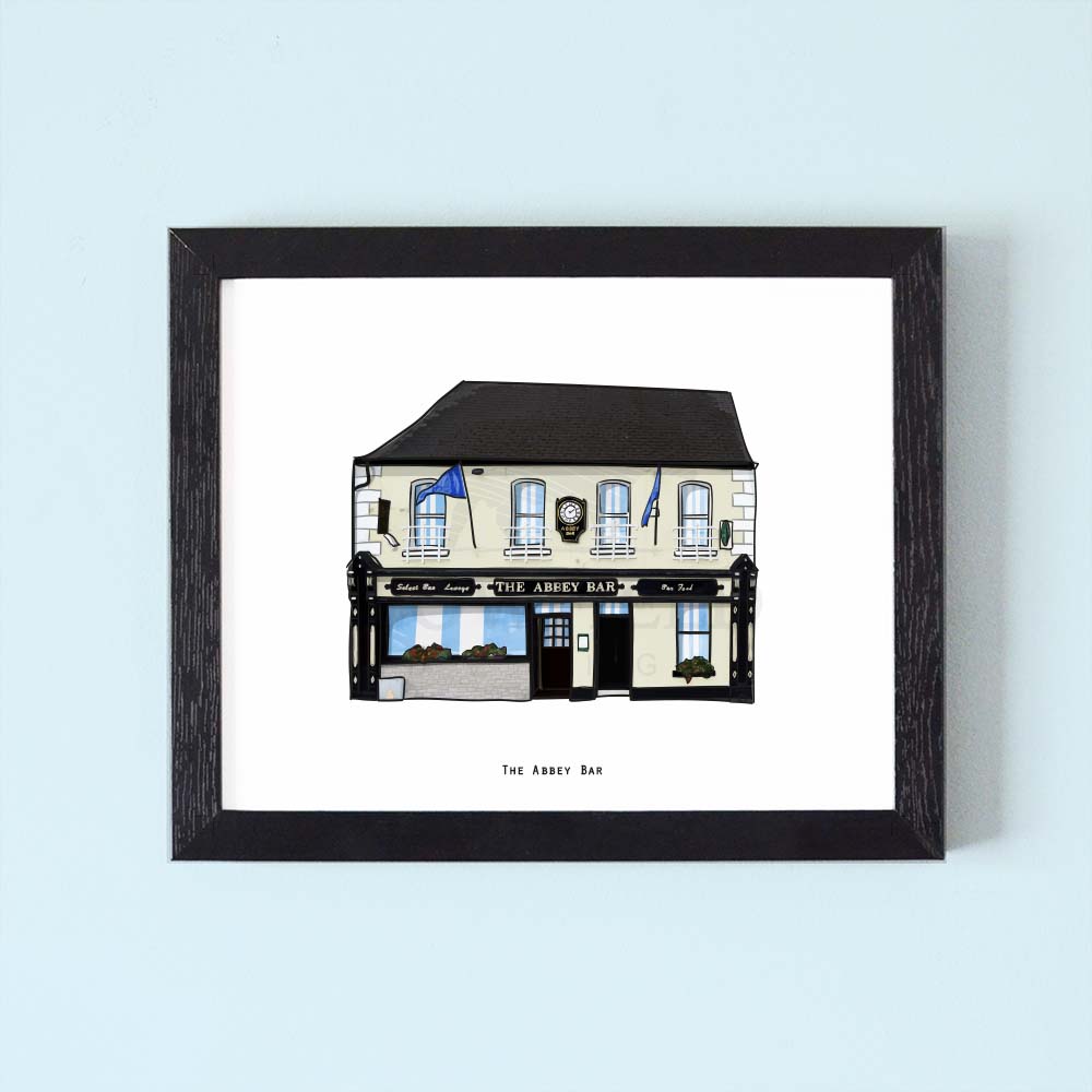 The Abbey Bar Illustrated Pubs of Ireland
