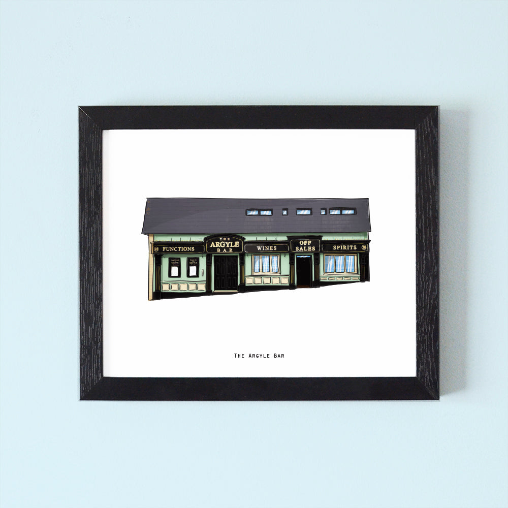 The Argyle Bar Illustrated Pubs of Derry