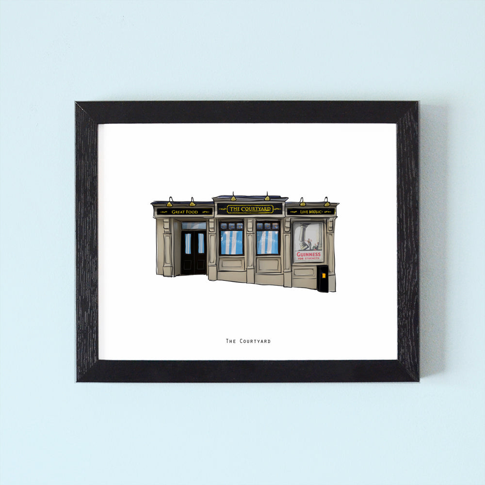 The Courtyard Illustrated Pubs of Derry