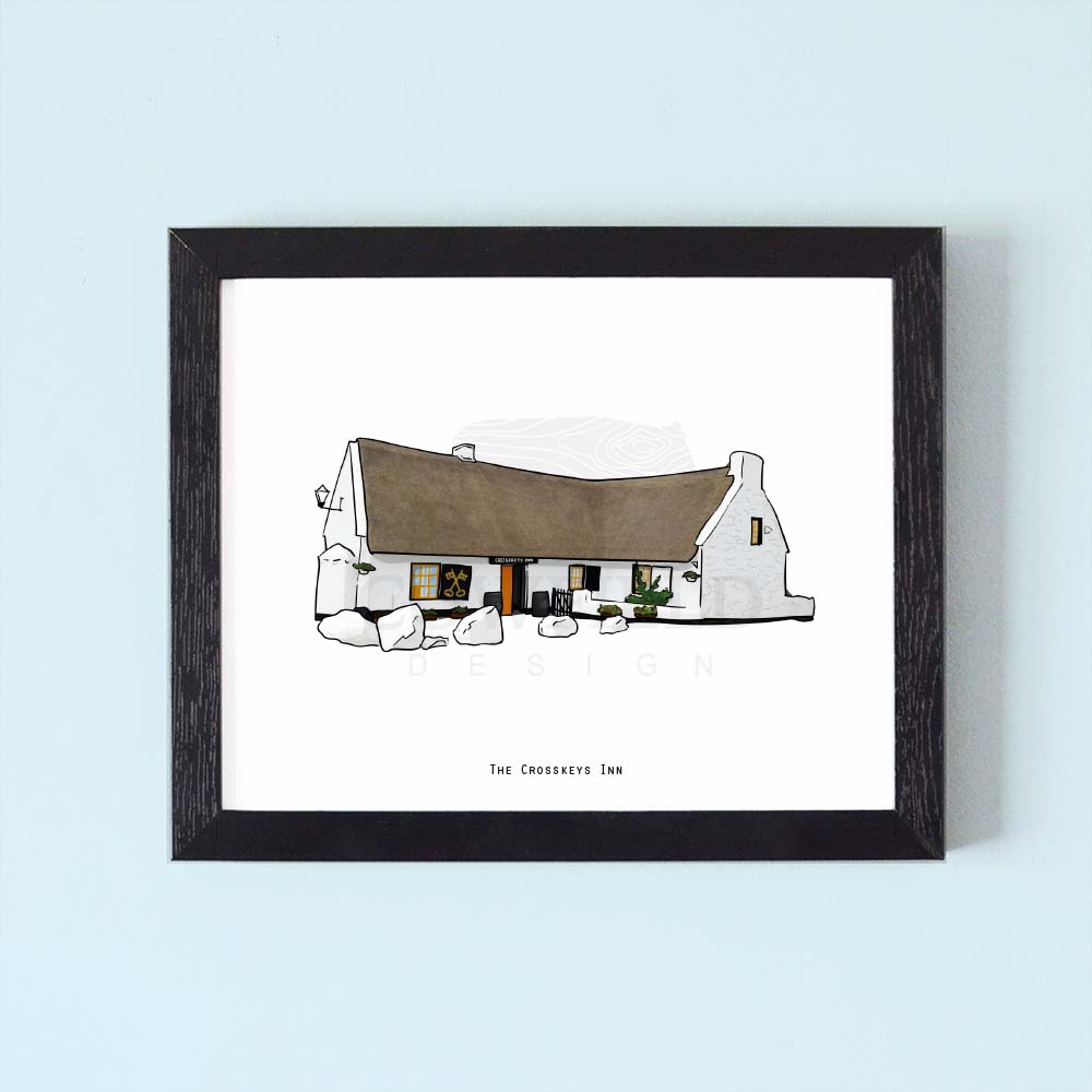 The Crosskeys Inn Illustrated Pubs of Ireland