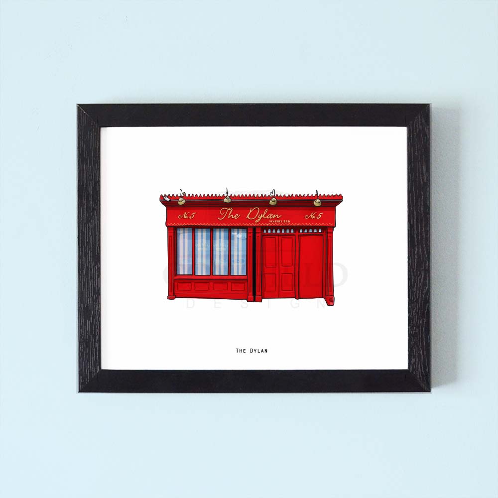 The Dylan framed Illustrated Pubs of Ireland
