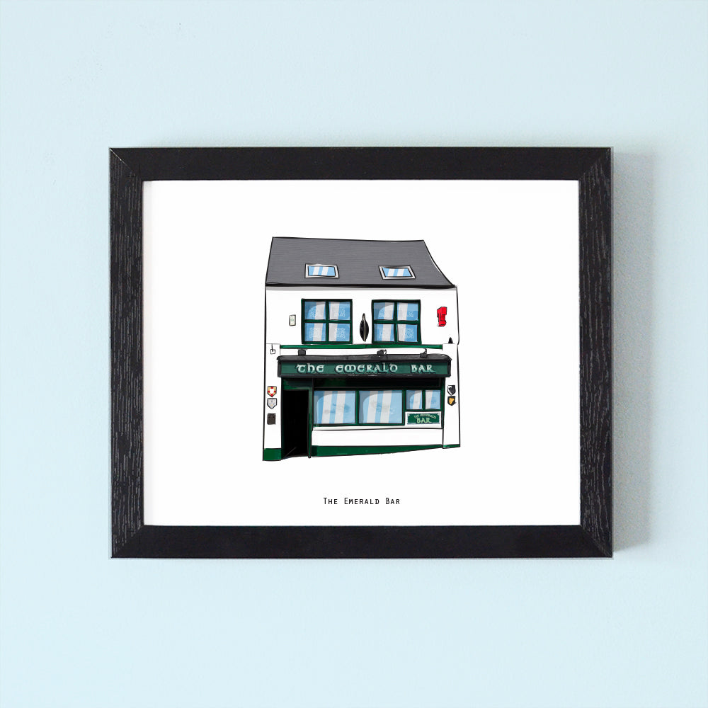 The Emerald Bar Illustrated Pubs of Donegal