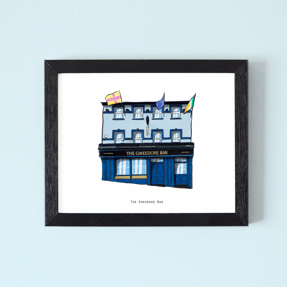 The Gweedore Bar Illustrated Pubs of Derry