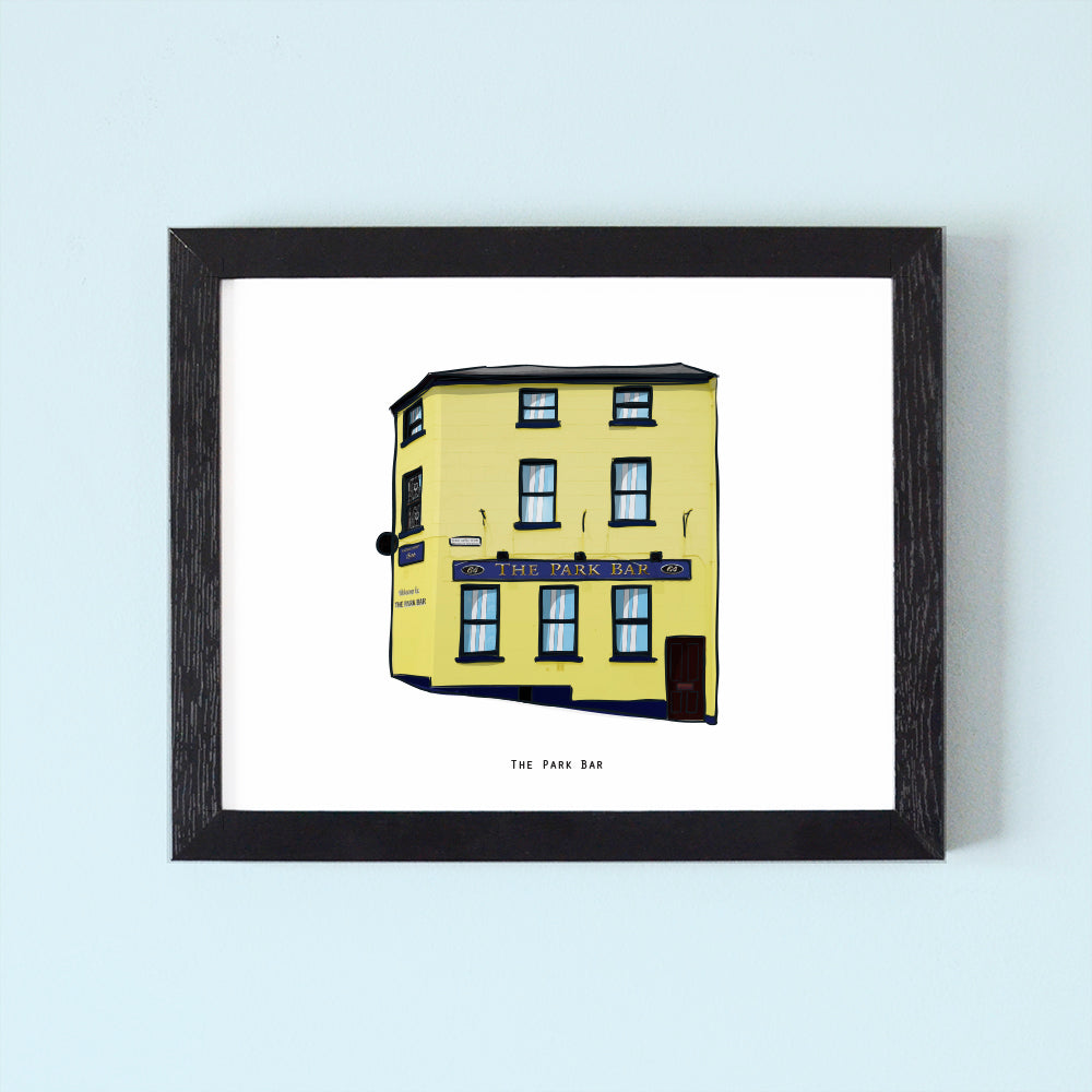 The Park Bar Illustrated Pubs of Derry
