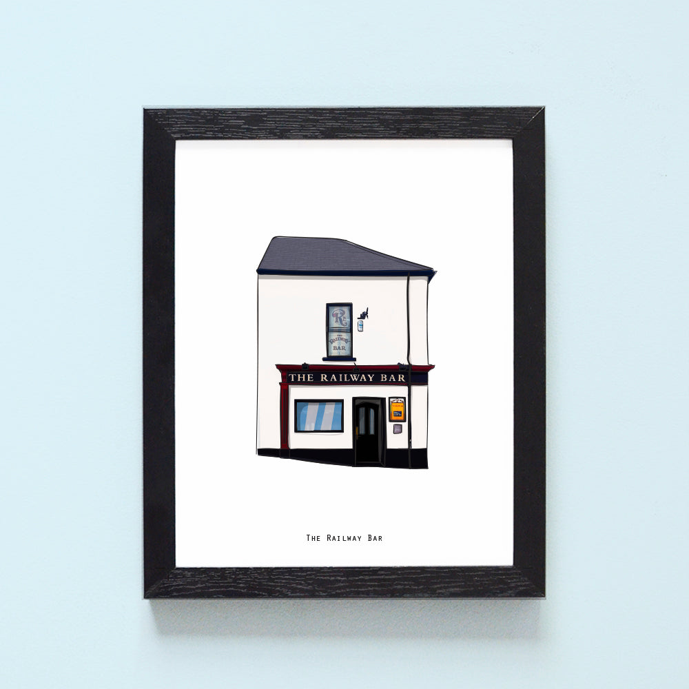 The Railway Bar Illustrated Pubs of Donegal