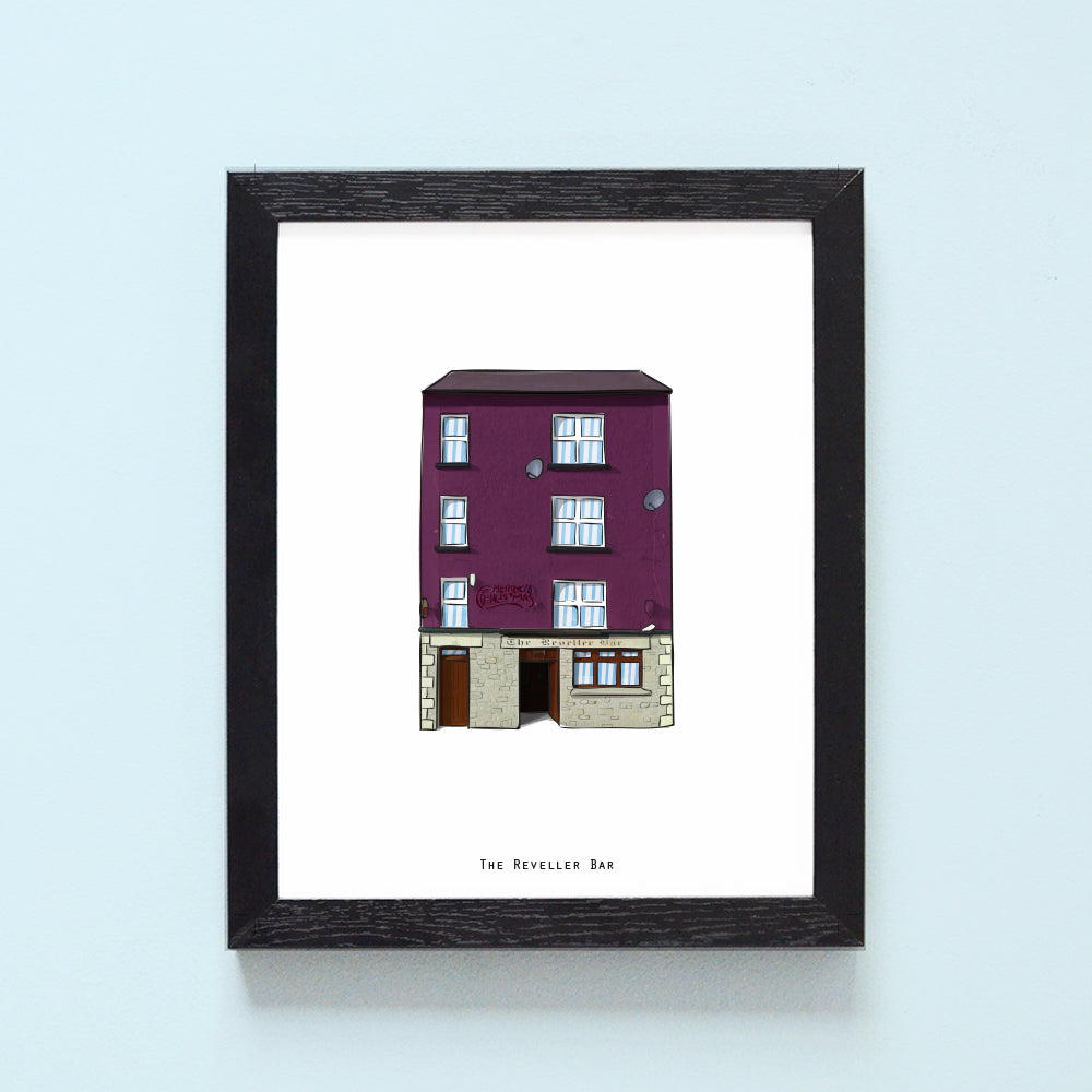 The Reveller Bar Illustrated Pubs of Donegal