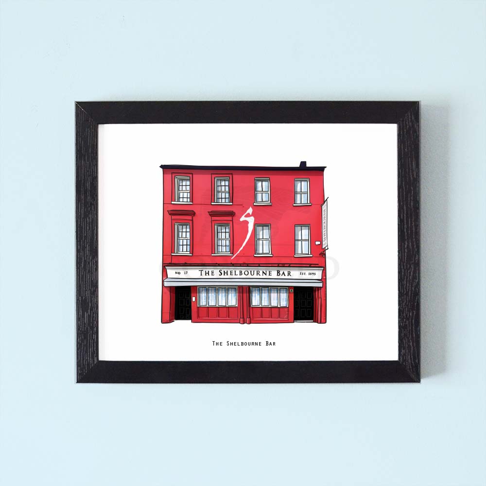 The Shelbourne Bar Illustrated Pubs of Ireland