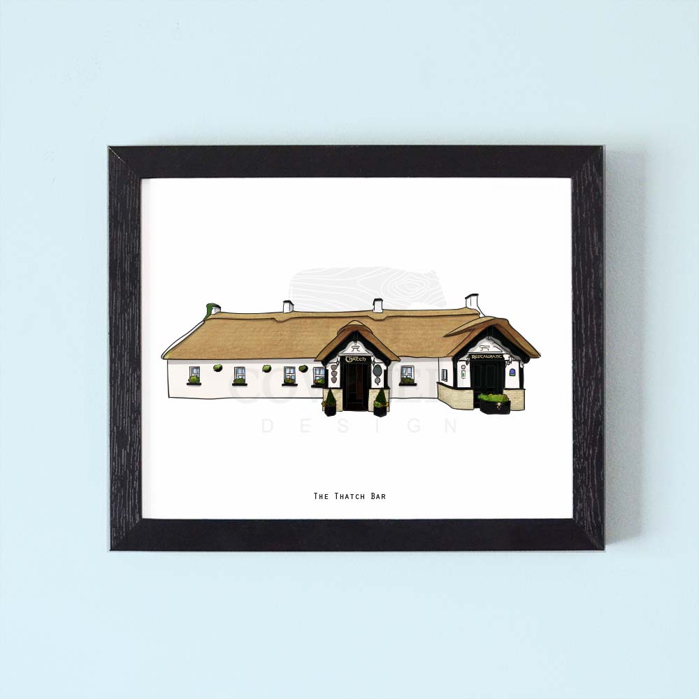 The Thatch Bar Illustrated Pubs of Ireland