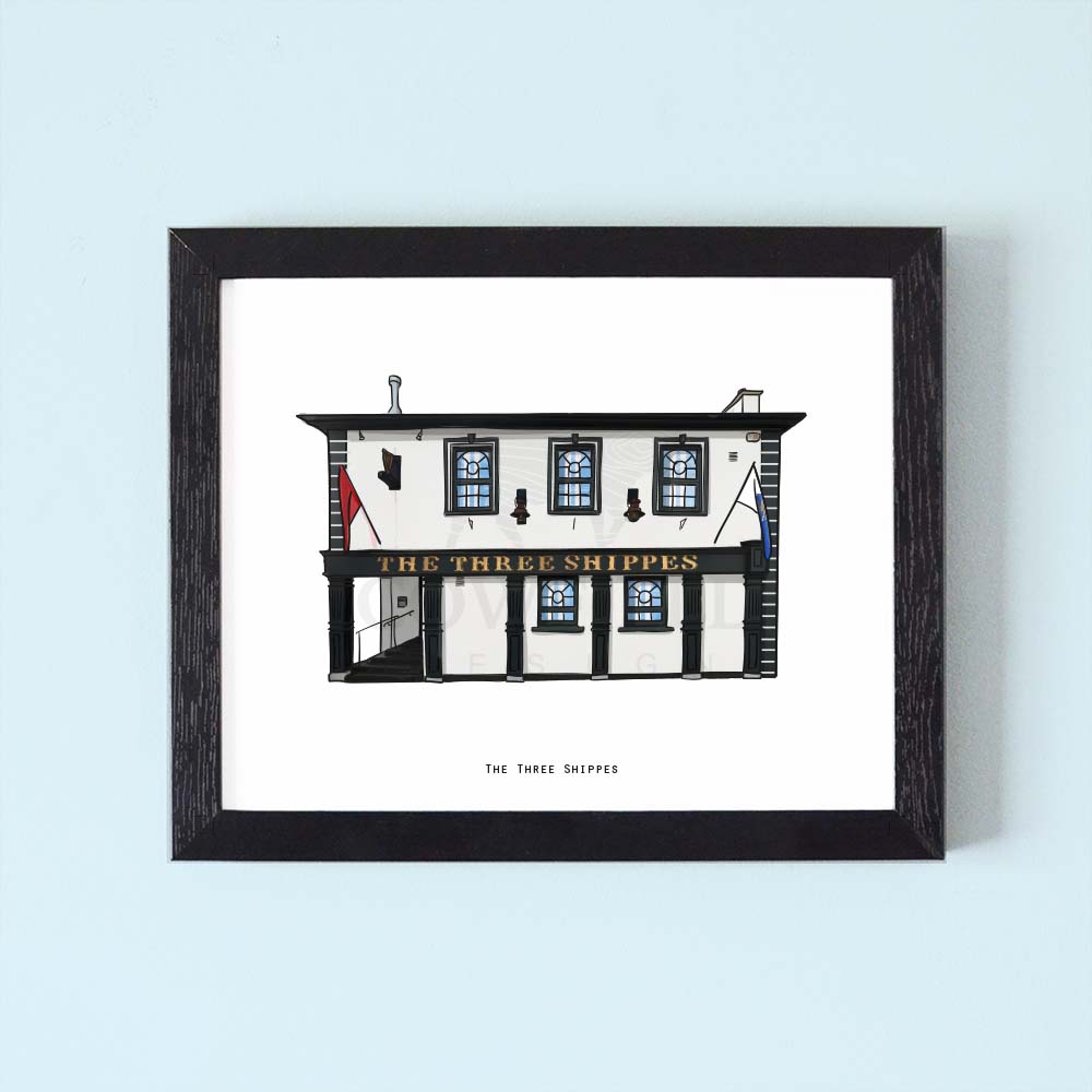 The Three Shippes Illustrated Pubs of Ireland