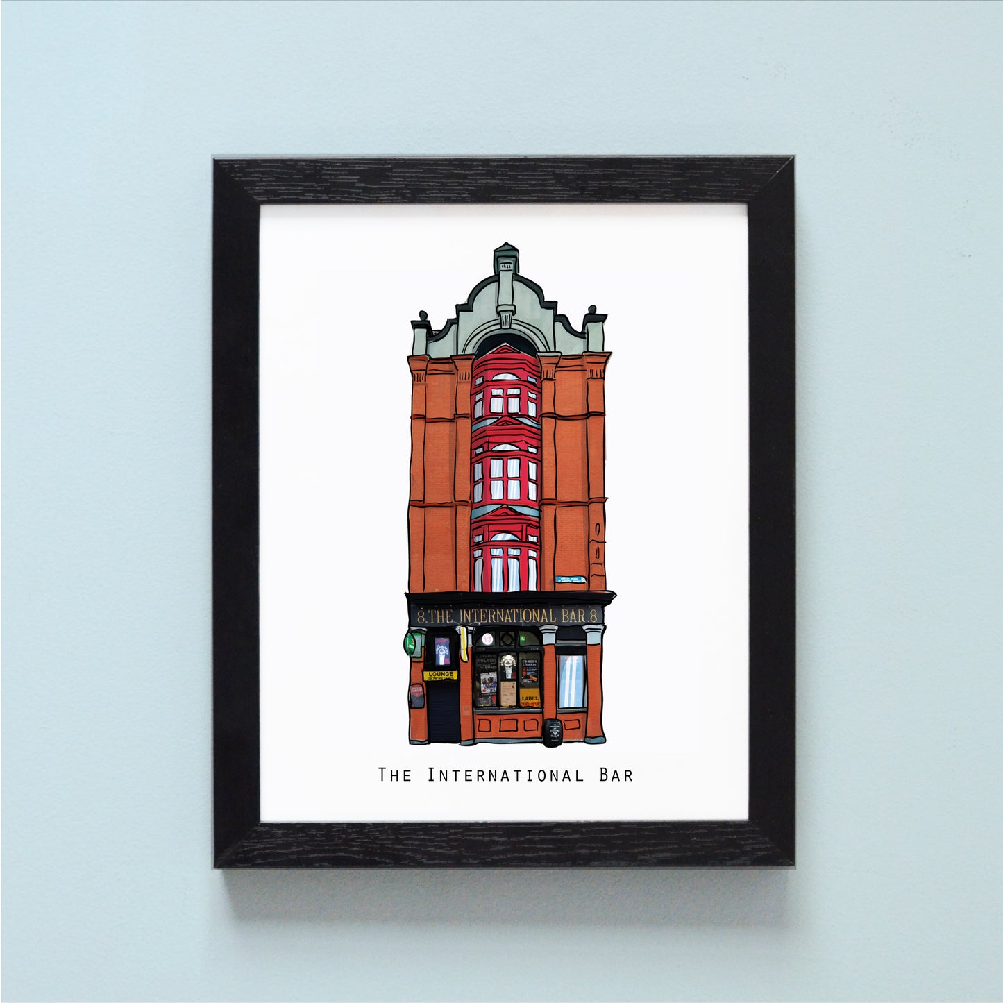 The International Bar Illustrated pubs of Dublin