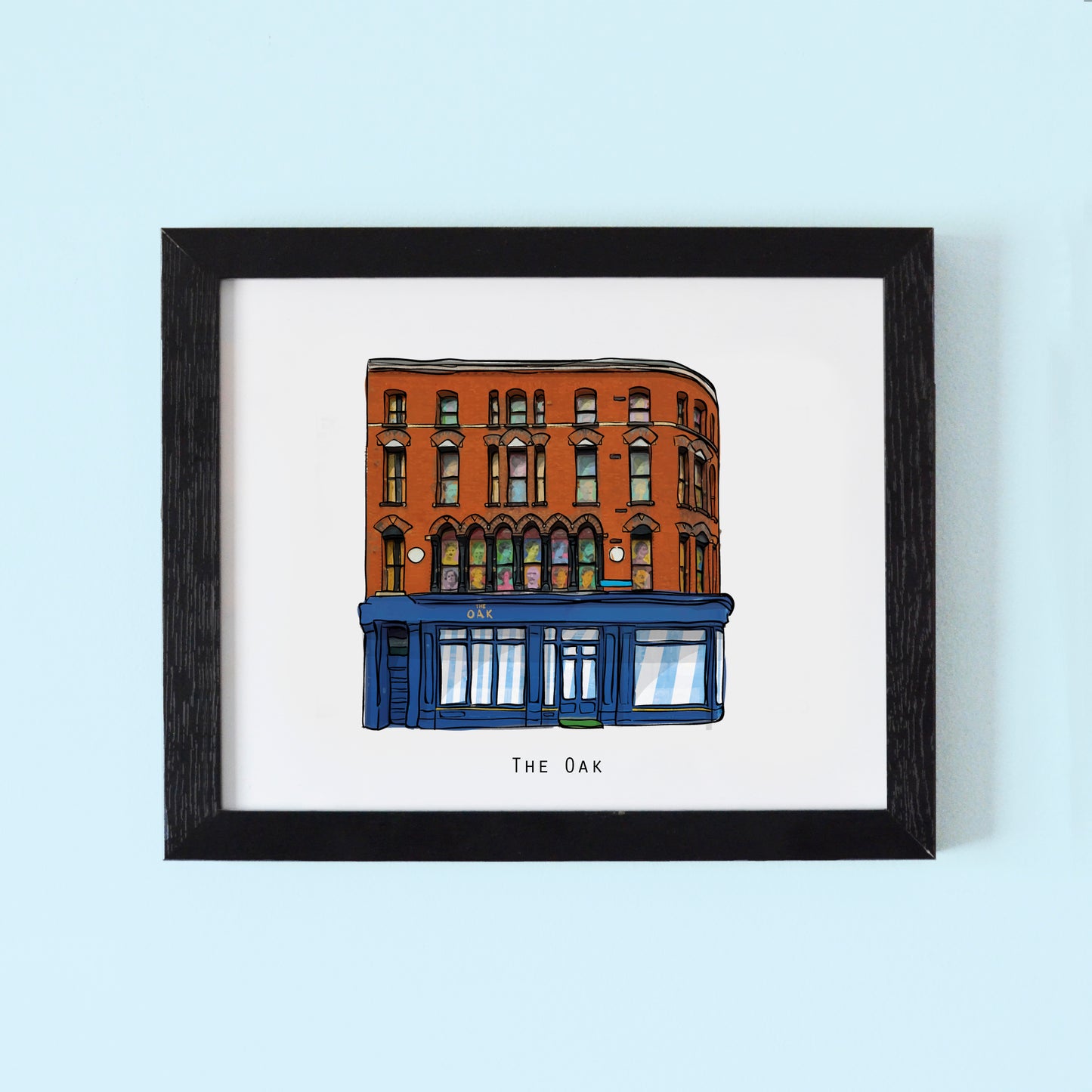 Oak pub Illustrated pubs of Dublin