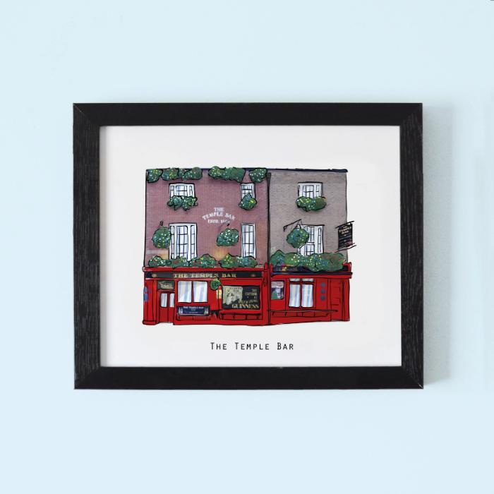 The Temple Bar Illustrated pubs of Dublin