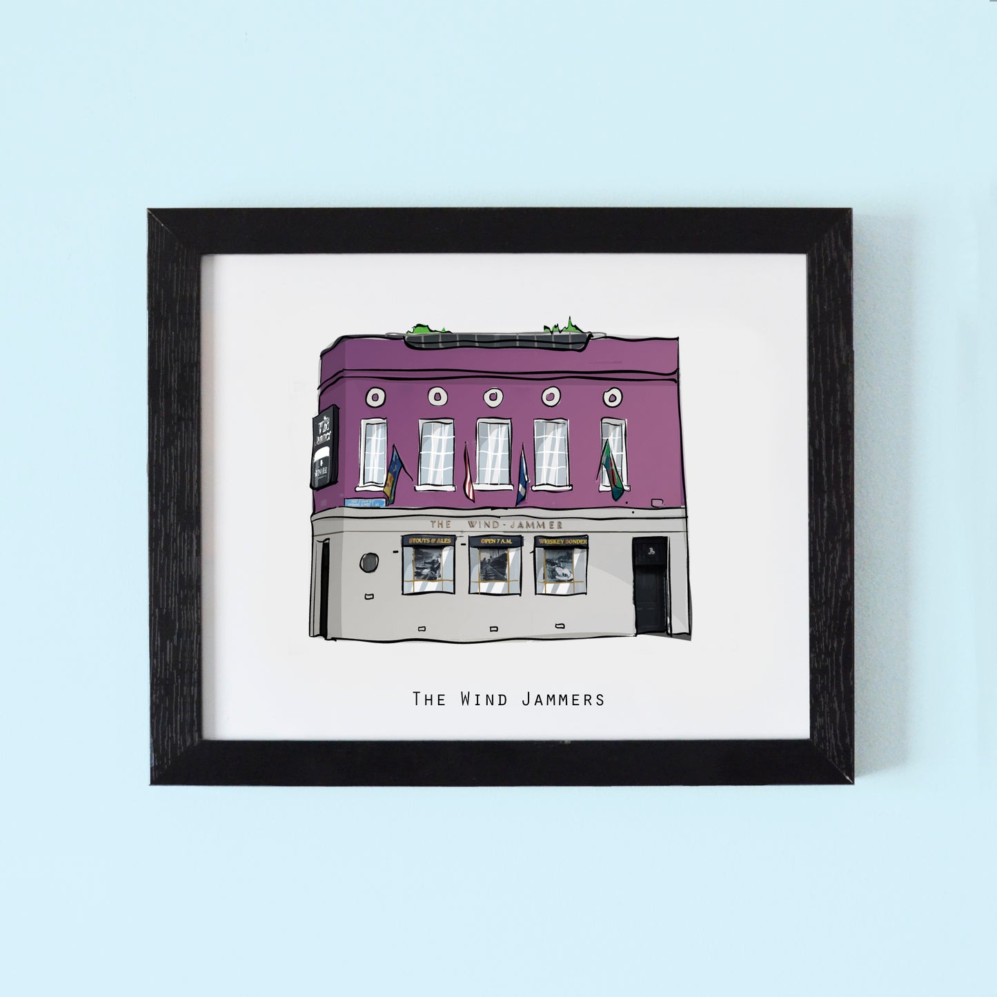 The Wind-Jammer Illustrated pubs of Dublin