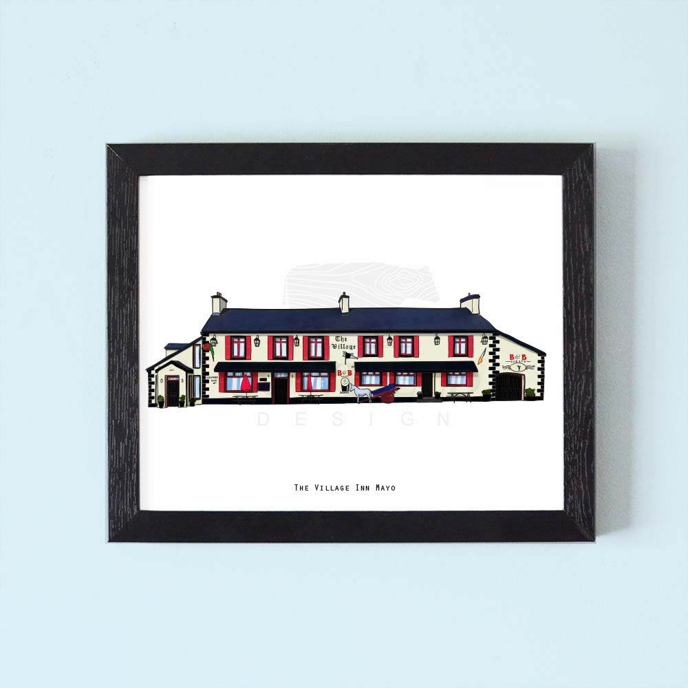 The Village Inn Mayo Illustrated Pubs of Ireland