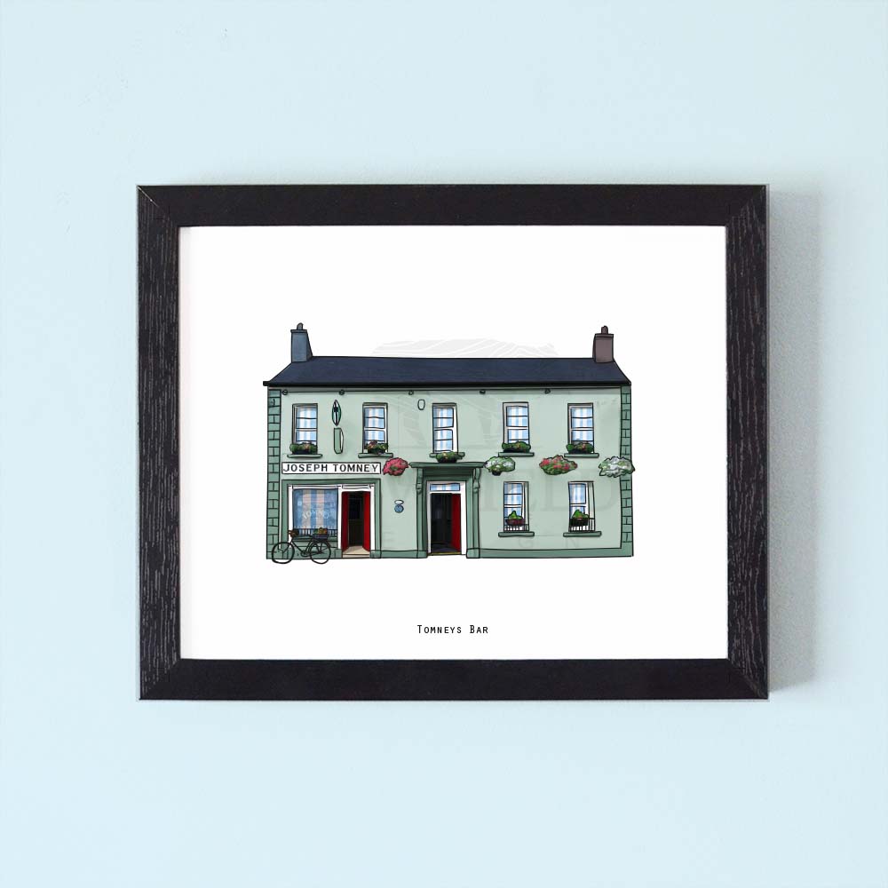 Tomneys Bar Illustrated Pubs of Ireland